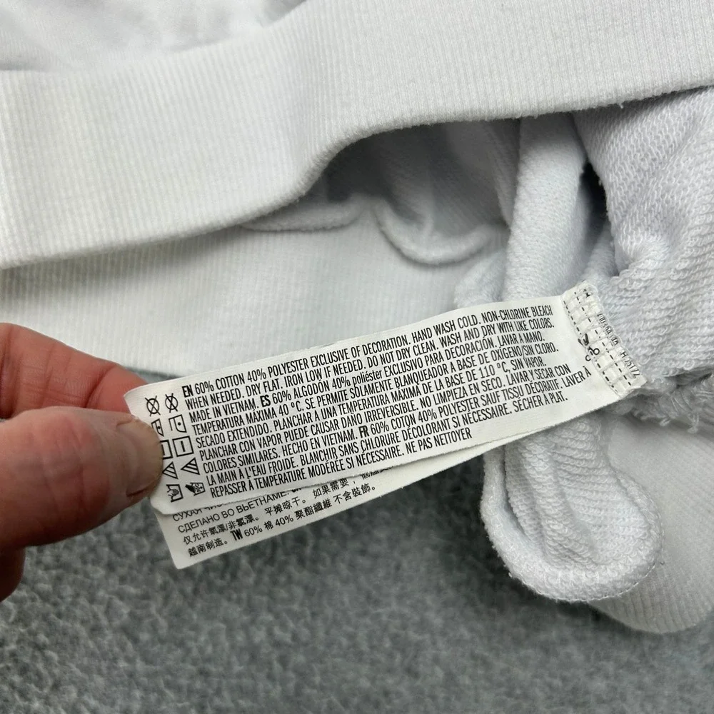 K-Swiss x‎ Forever 21 White 1/4 Zip Cropped Sweatshirt Striped Womens Size Small